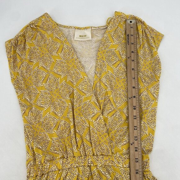 MAEVE Anthropologie Size XS Fete Yellow Handkerchief Midi Dress - Picture 10 of 16